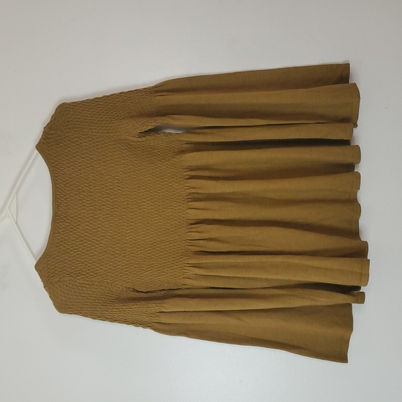 Anthropologie Knitted & Knotted Esme Bellsleeve Babydoll Top Size XS Wool Blend - Picture 7 of 10